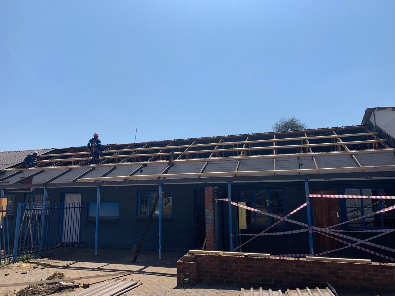 Assmang BRMO training centre roof sheeting project