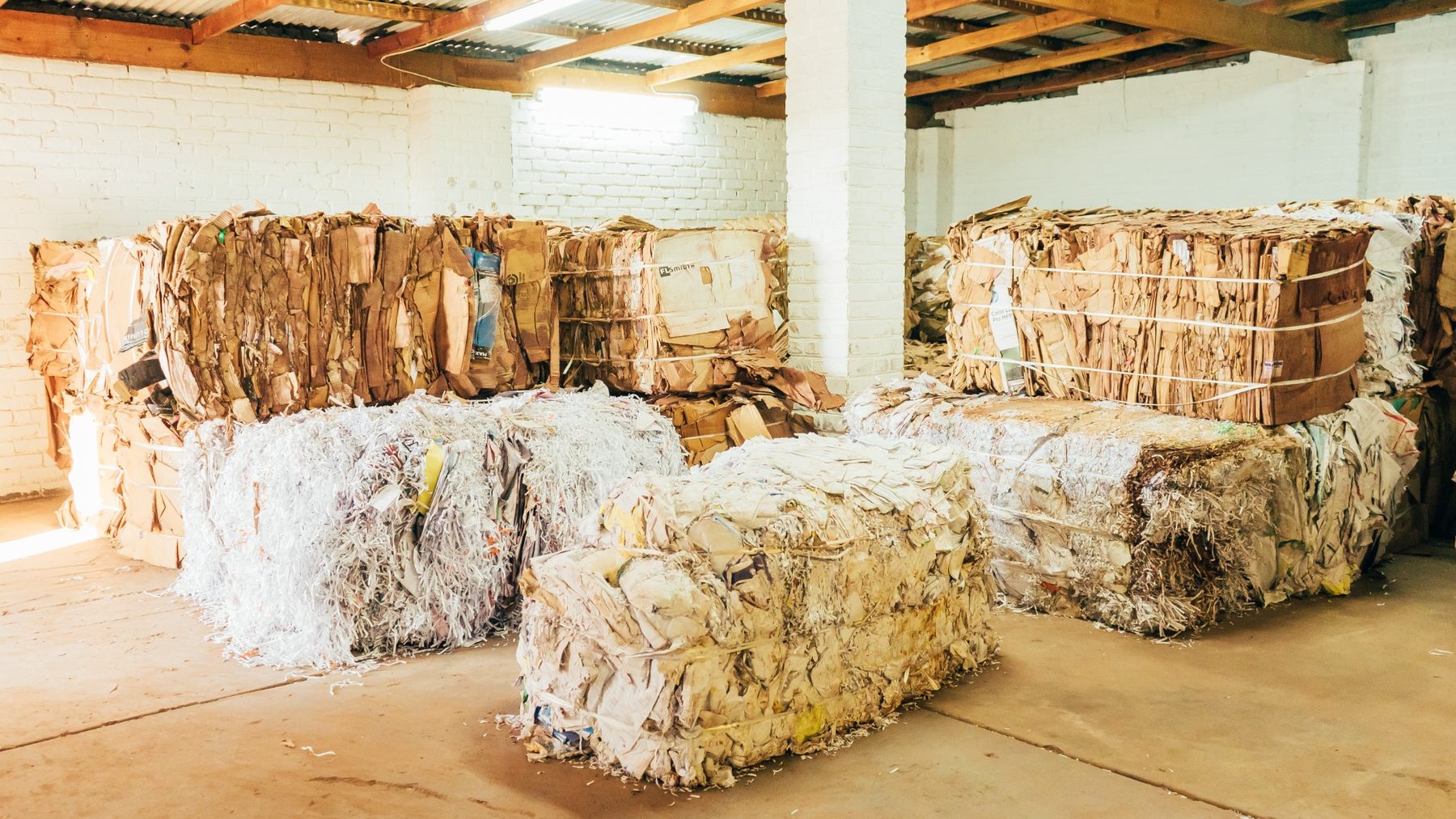 Sorted recyclable materials