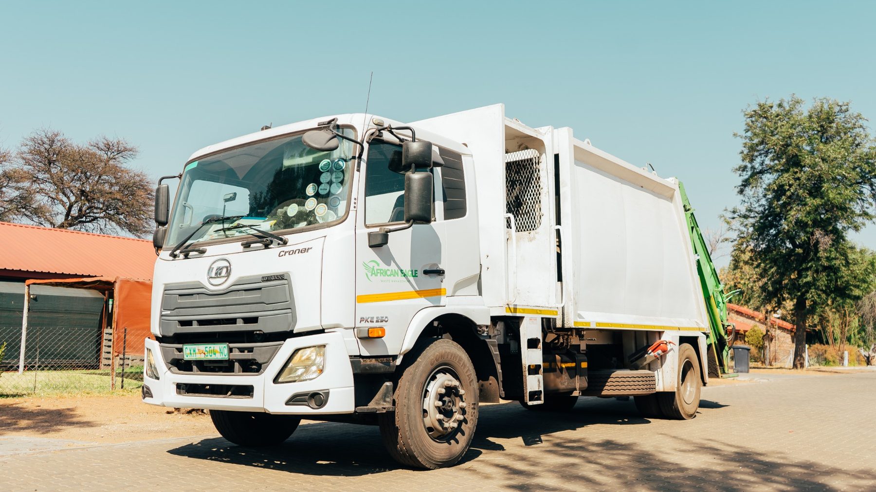 African Eagle waste collection vehicle