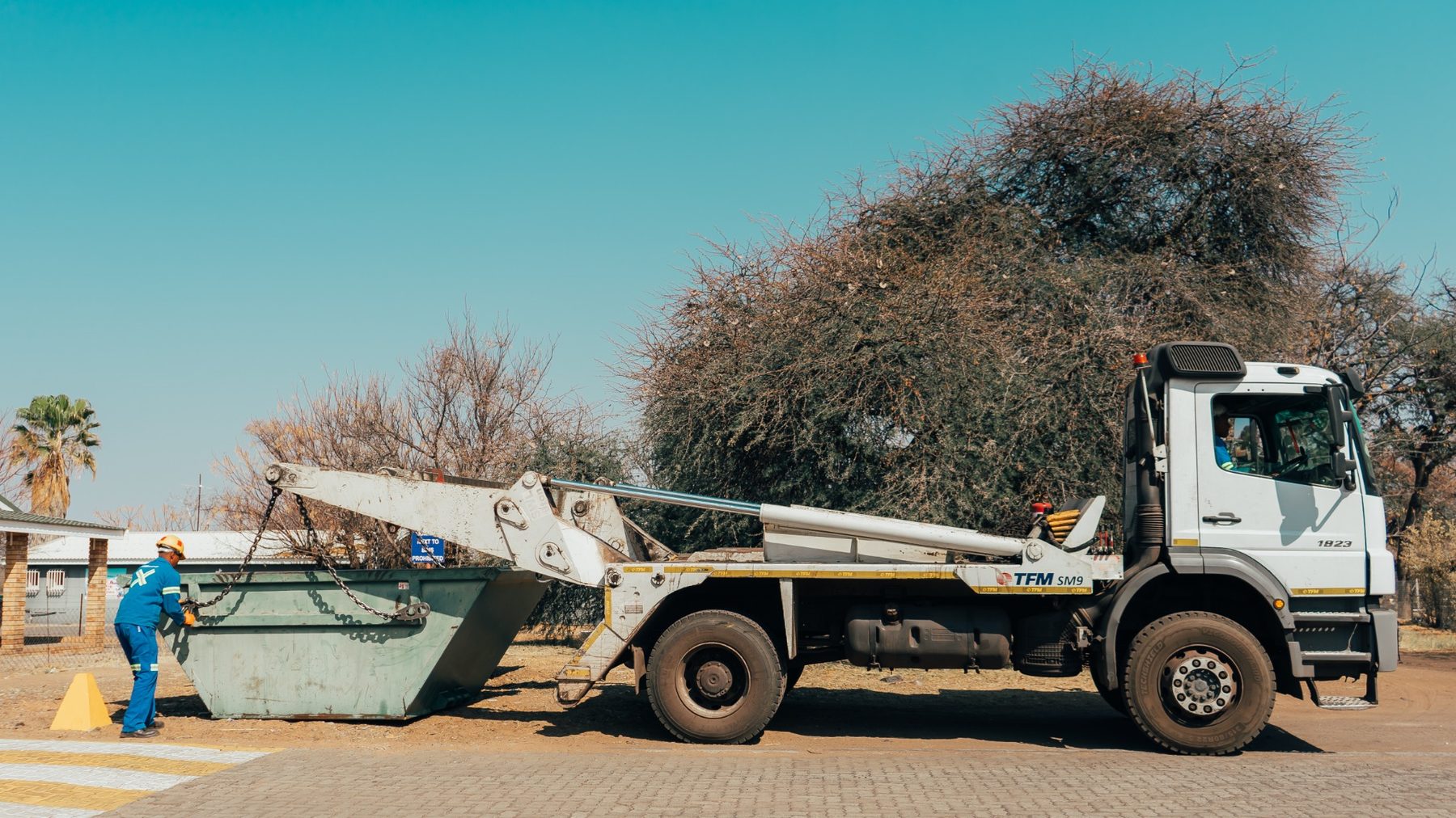 African Eagle skip collection vehicle