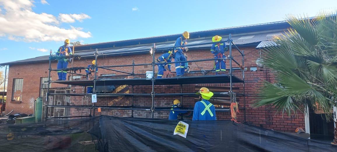 Workshop roof project building works